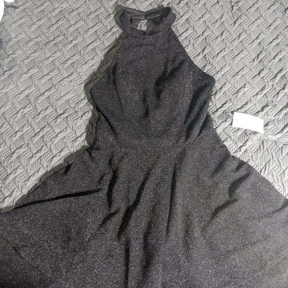 Black Formal Sparkly Nordstroms Dress Size 12 - Picture 3 of 6